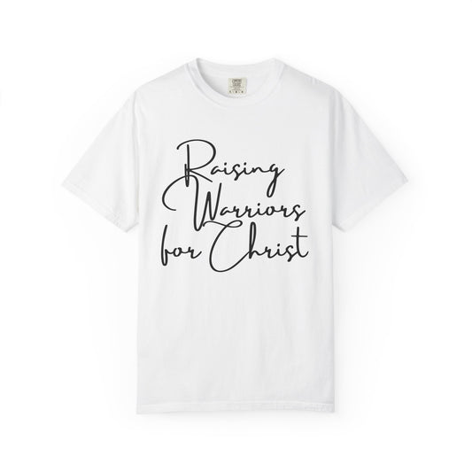 Unisex Garment-Dyed T-Shirt with 'Raising Warriors for Christ' Design - Faithful Apparel, Inspirational Christian Tee, Gifts for [...]