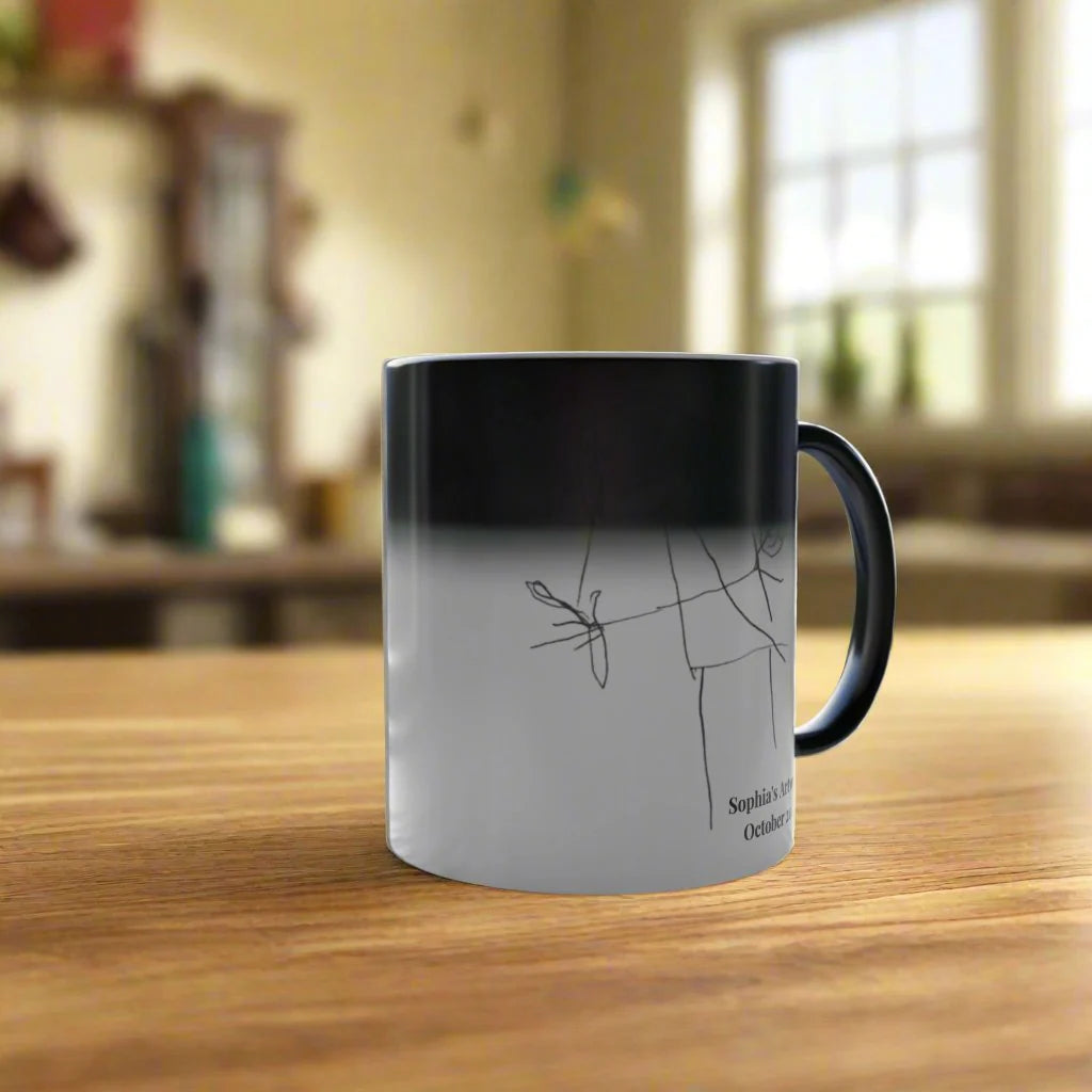 Personalized Kids' Artwork Color Morphing Mug