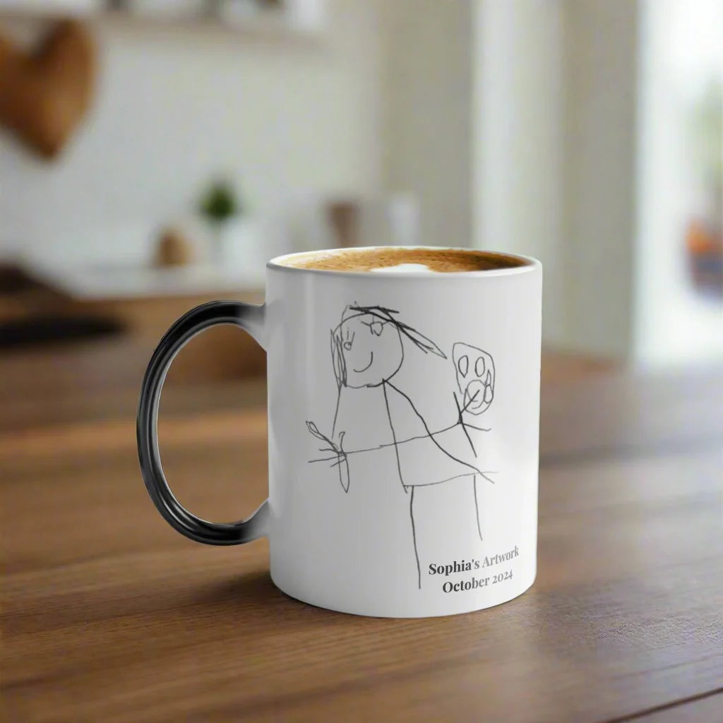 Personalized Kids' Artwork Color Morphing Mug